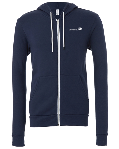 Picture of Distributel Sponge Fleece Full-Zip Hooded Sweatshirt